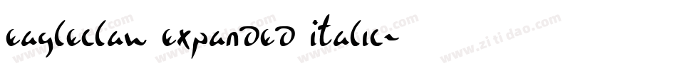 Eagleclaw Expanded Italic字体转换